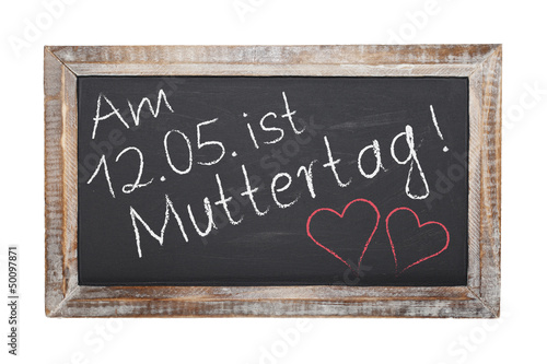 Photo: Schultafel - Muttertag (I) Schultafel - Muttertag (I)