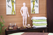 Asiatische Dekoration im Spa