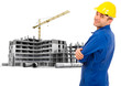Photo: Workman in construction site Workman in construction site