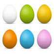 Ostern, Ostereier, Eier, Set, mehrere, Vorlage, Hühnerei, 3D
