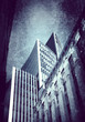 buildings on textured background