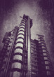 steel tower on textured background