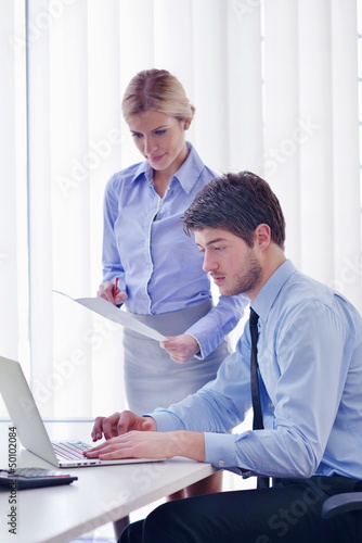 Photo: business people in a meeting at office business people in a meeting at office