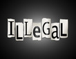 Illegal concept sign.