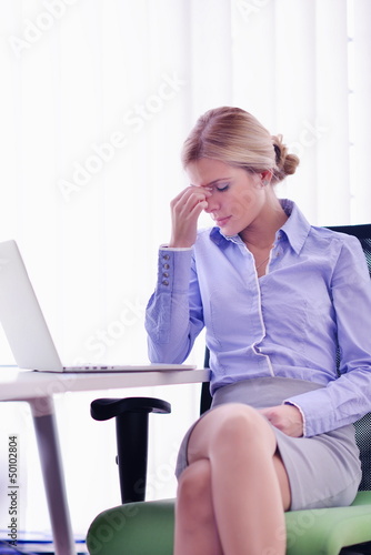 Photo: business woman at office business woman at office