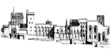 Mittelalterliche Architektur (Avignon Papstpalast)