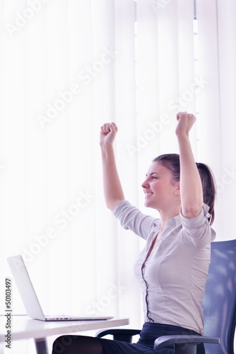 Photo: business woman at office business woman at office