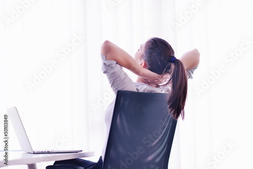 Photo: business woman at office business woman at office