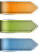Vector: Leather labels Leather labels