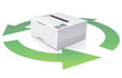 Vector: Laser printer and recyclage Laser printer and recyclage