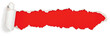 red header in torn paper hole