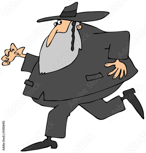 Illustration: Running Rabbi Running Rabbi