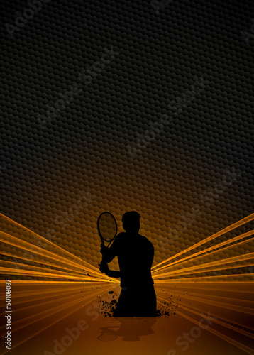Illustration: Tennis sport background Tennis sport background