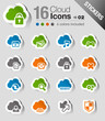 Stickers - Cloud computing Icons