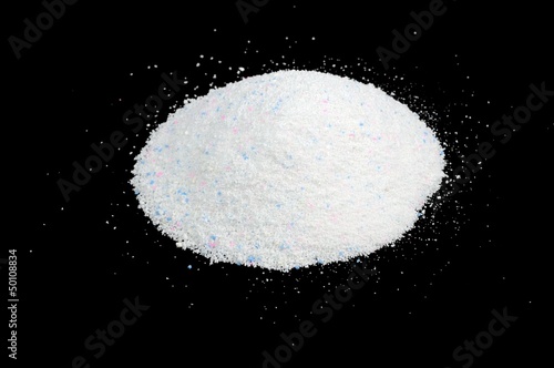 Photo: Laundry Detergent on Black Background Laundry Detergent on Black Background