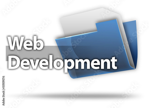 Illustration: 3D Style Folder Icon "Web Development" 3D Style Folder Icon "Web Development"