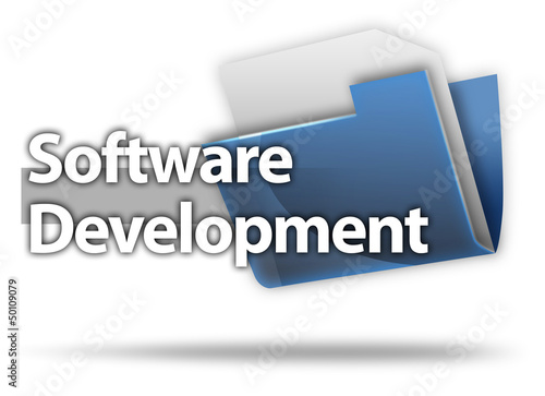 Illustration: 3D Style Folder Icon "Software Development" 3D Style Folder Icon "Software Development"