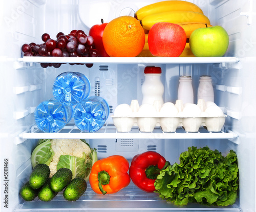 Photo: Refrigerator full of food Refrigerator full of food