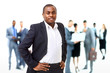 Portrait of smart African American business man