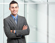 Smiling young businessman