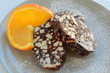 Biscuit salami with orange