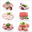 Collection of meat images