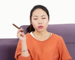 Woman cigar