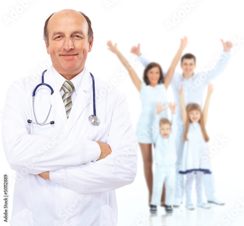 Photo: Portrait of Doctor in the background Portrait of Doctor in the background