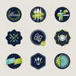 Restaurant menu labels – set of vector design elements