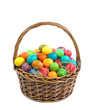 easter eggs in basket