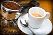 An espresso machine group head  for italian coffee