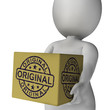 Original Stamp On Box Shows Genuine Authentic Products