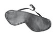 black leather eyes mask isolated on white background