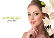 Photo: Beautiful woman with orchid Beautiful woman with orchid
