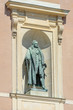 statue in alcove on royal palace, Stockholm, Sweden
