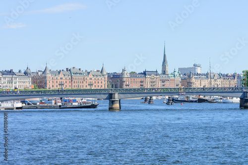 Photo: bridge in downtown Stockholm bridge in downtown Stockholm