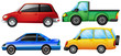 Four different vehicles