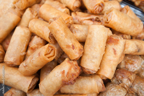 Photo: deep fried spring rolls deep fried spring rolls