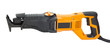 Electric saw for home handyman use, isolated over white