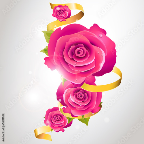Vector: flower card vector flower card vector