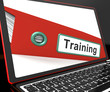Training File On Laptop Shows Coaching