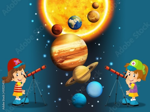 Illustration: The solar system - milky way - astronomy for kids The solar system - milky way - astronomy for kids
