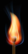 burning match