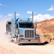Photo: truck on a desert truck on a desert