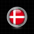 Metallbutton Flagge Dänemark