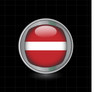 Metallbutton Flagge Lettland