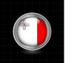 Metallbutton Flagge Malta