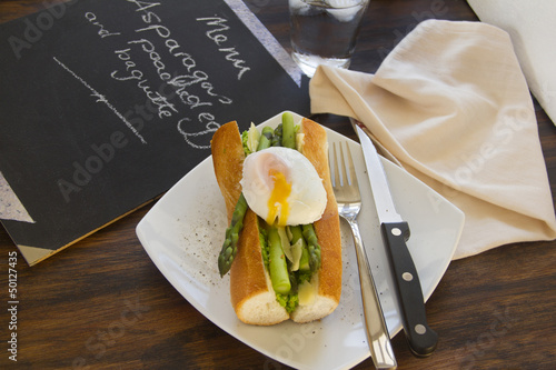 Photo: Asparagus And Poached Eggs Asparagus And Poached Eggs
