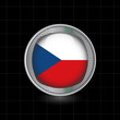 Metallbutton Flagge Tschechische Republik