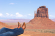 jeans and boots at Monument Valley